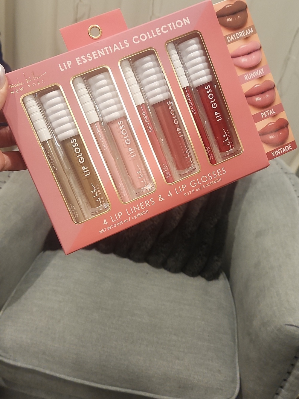 Lip Essentials Collection Lip Gloss Set - Pink, Nude, Mauve, Rose, Red
